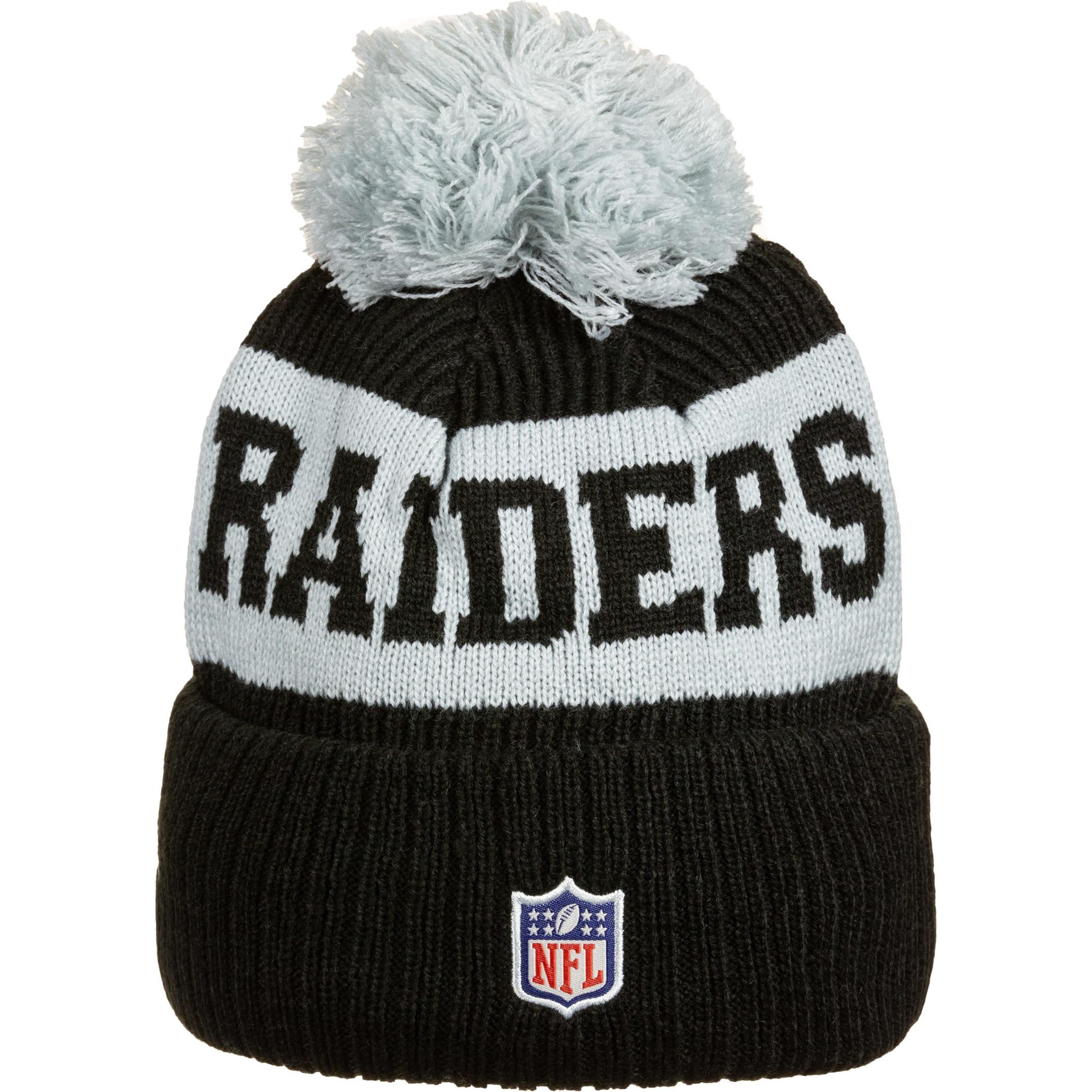 Thumbnail - New Era, Herren, Mütze, NFL Las Vegas Raiders Cold Weather Sport Knit Mütze, Schwarz, (One Size)