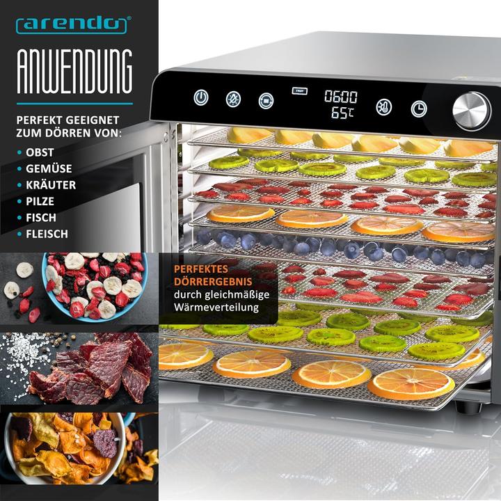 Produktbild Arendo Dörrautomat mit 8 Etagen