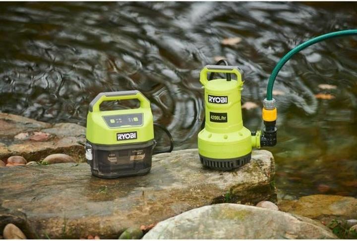 Actual product image Ryobi 18V vandens siurblys (Sewage pump)