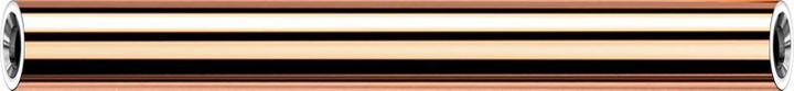 Actual product image Star Piercing Threadless barbell rod rose gold (without brass, Titanium G23)