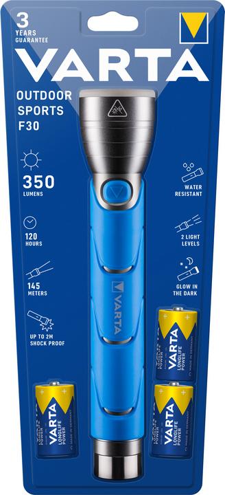Varta Taschenlampe Outdoor S 3C (25 cm, 310 lm)