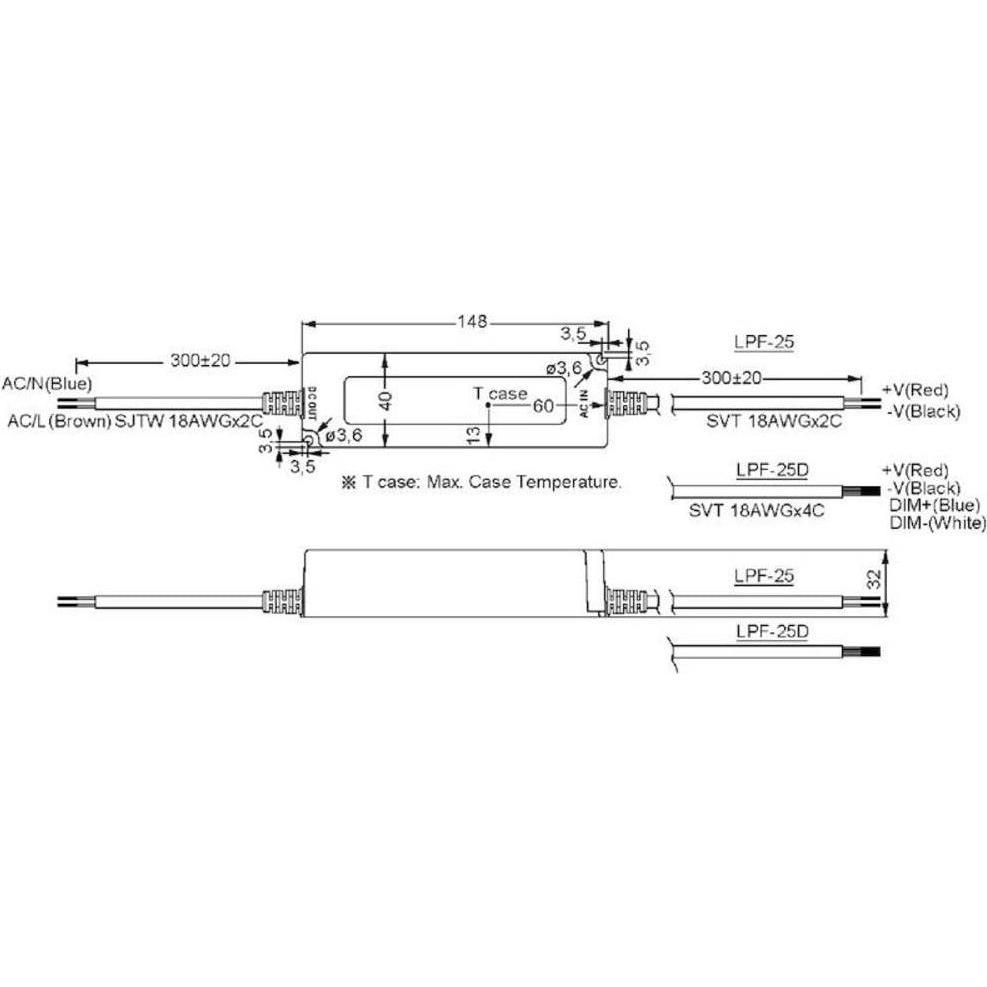 Thumbnail - MeanWell, Zubehör Beleuchtung, LPF-25D-36 LED-Treiber, LED-Tr