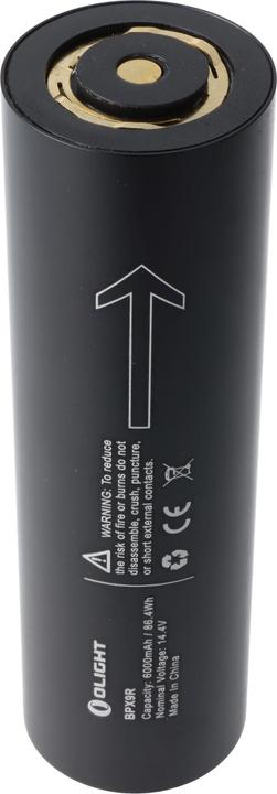 Actual product image Olight Battery X9R with protective cover
