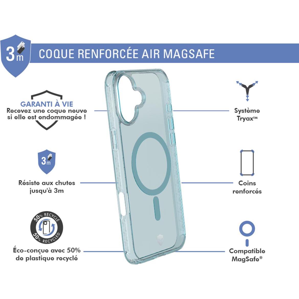 Thumbnail - Force Case Air MagSafe Case (Apple iPhone 16), Smartphone Hülle, Transparent