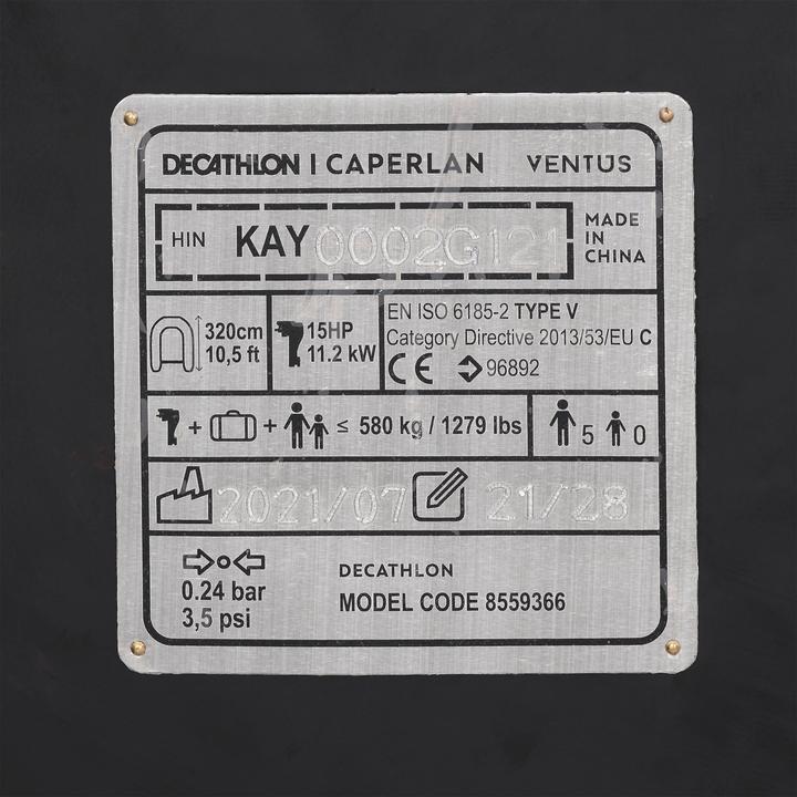 Actual product image Caperlan crp xtremboat 320 310188