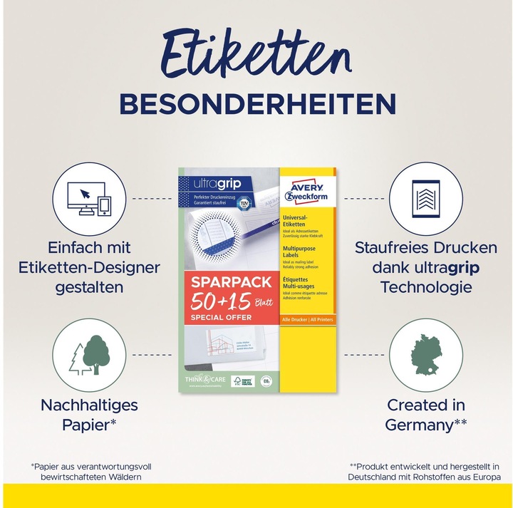 Productafbeelding Avery Universele etiketten