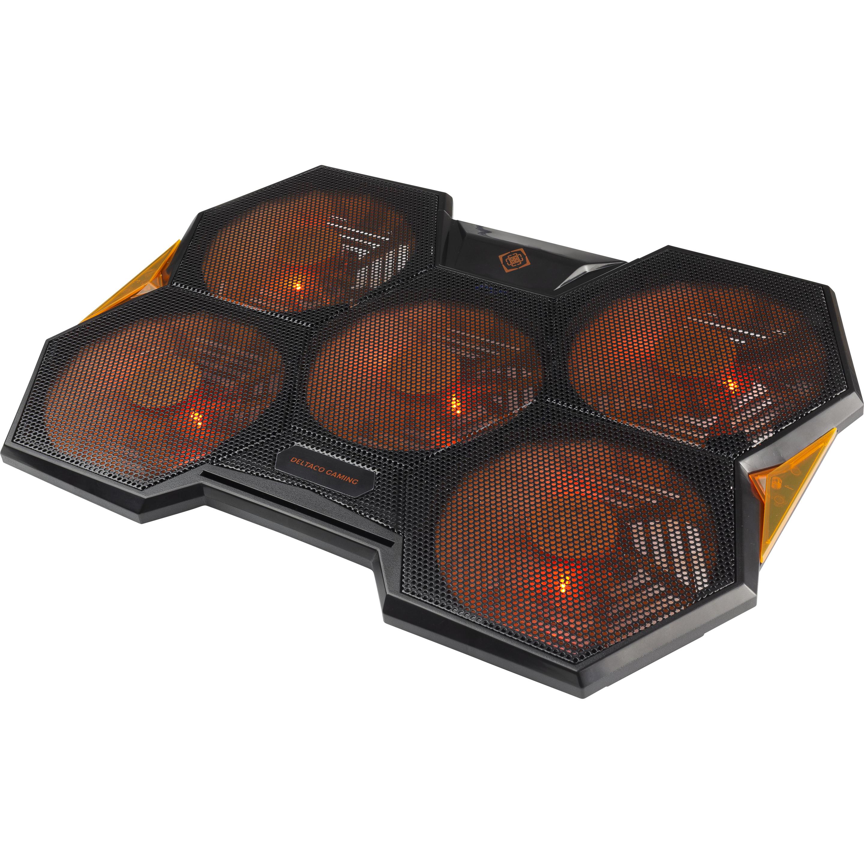 Deltaco Gaming GAM-072, Supporto per notebook, Nero, Arancia