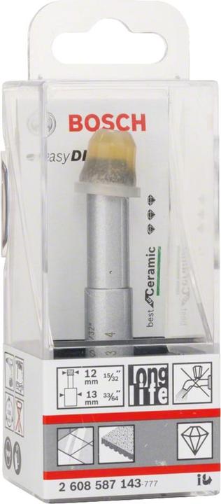 Image du produit Bosch Professional Zubehör Forets diamantés à sec Easy Dry Best for Ceramic, 12 x 33 mm (12 mm)