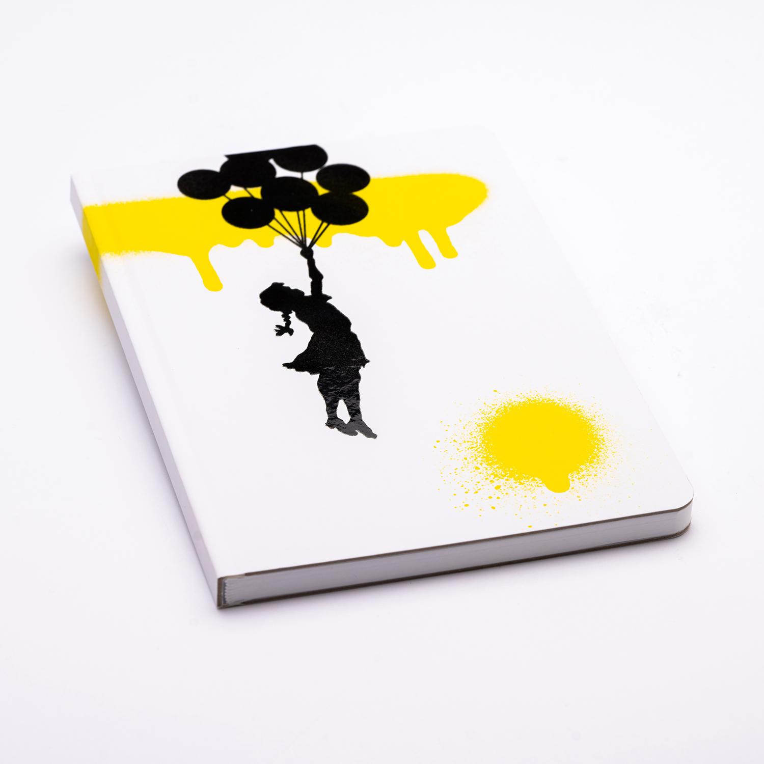 Pininfarina, Heft + Block, Notizbuch Banksy, 14x21 cm, 128 Seiten, Ballon (14 x 21 cm)