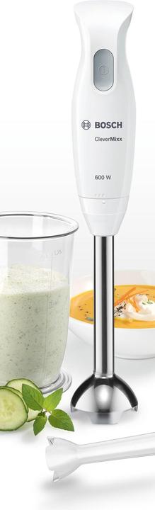Image du produit Bosch Hausgeräte Blender manuel MSM26130 CleverMixx 600 W, Nombre de vitesses 1, Blanc/Gris
