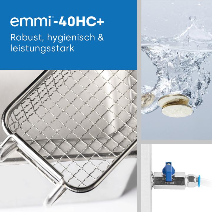 Produktbild Emag Emmi-40HC Plus Ultraschallreiniger Universal 240 W 4.5 l mit Heizung (40 kHz, 4500 ml)