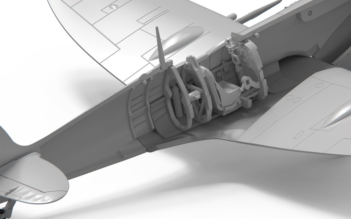 Actual product image Airfix Supermarine Spitfire Mk.Vc 1:72 Kit