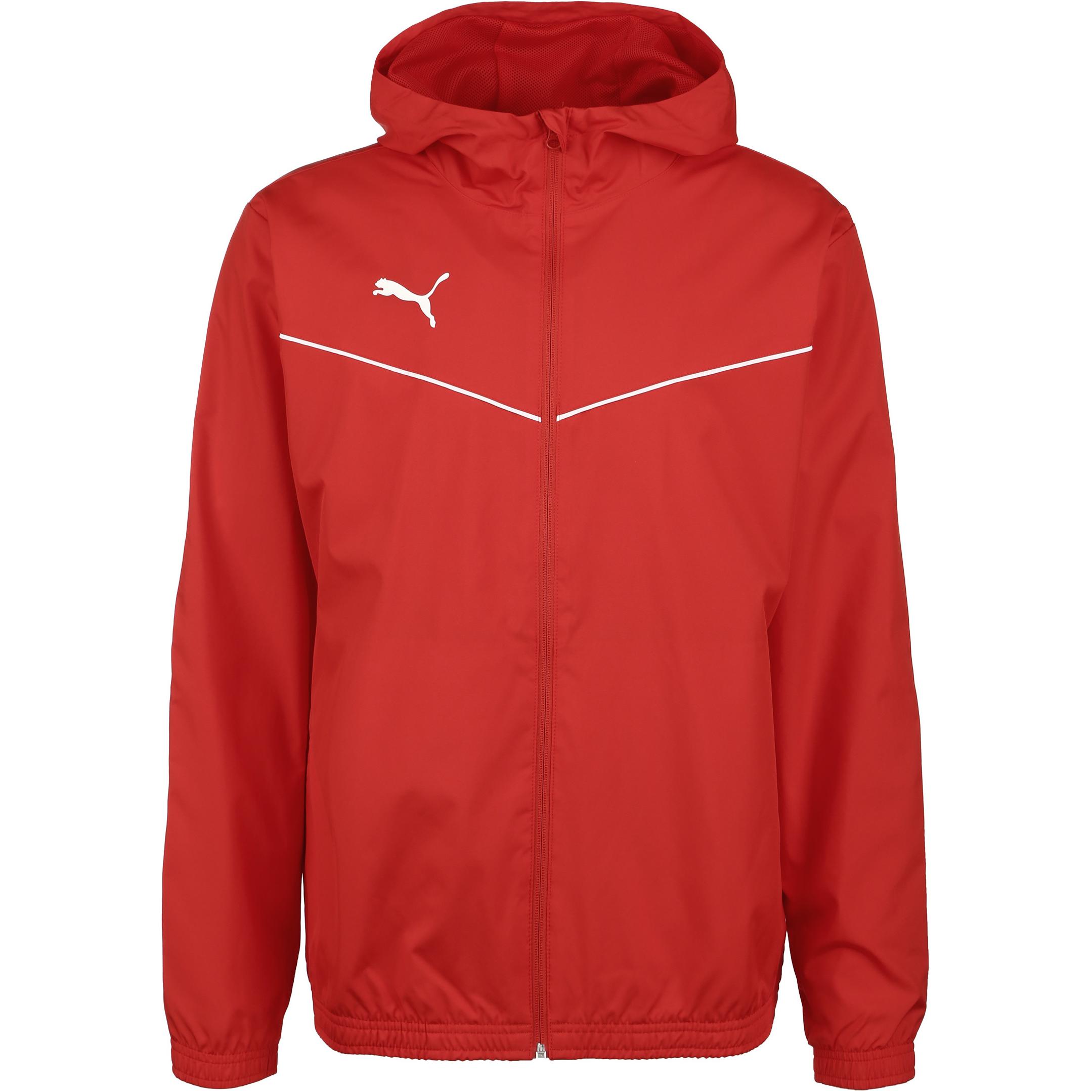 Puma, Herren, Laufjacke, teamRISE Allwetterjacke Herren (50 E), Rot, 50 E