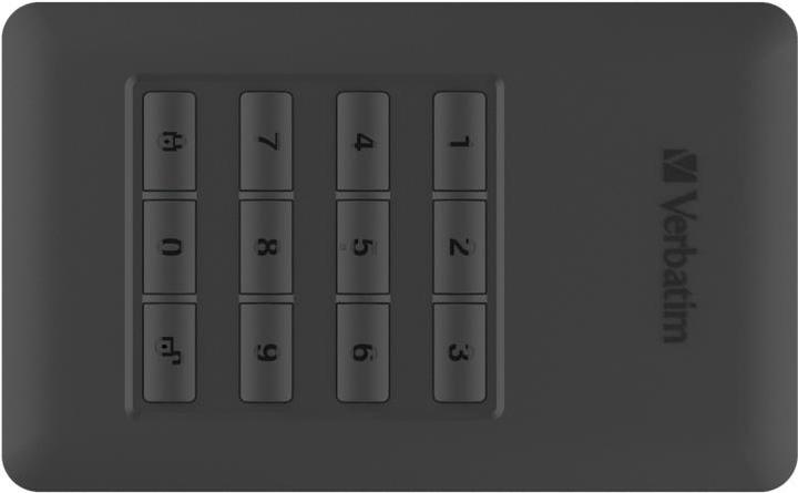 Actual product image Verbatim external HDD drive USB 3.1 Secure (1 TB)