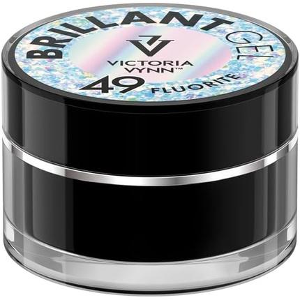 Produktbild Visconti Di Modrone Victoria Vynn Brilliant Gel Polish Nail Art Decoration Glitter Sparkle UV LED 5g 49 Fluorit