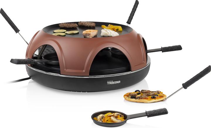 Actual product image Tristar 3-in-1 Pizza Festa as a raclette, grill plate and for making pizza