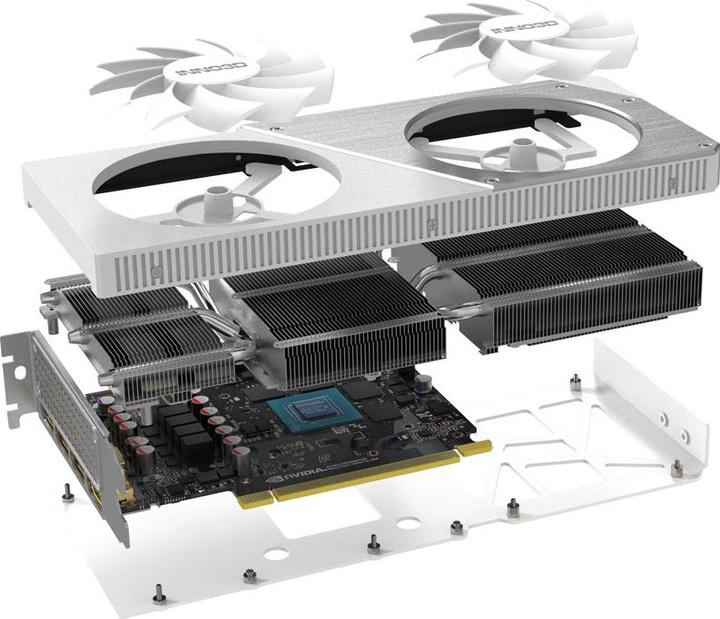 Produktbild Inno3D RTX4060 TI Twin X2 OC WHITE 8GB GDDR6 HDMI 3x (8 GB)
