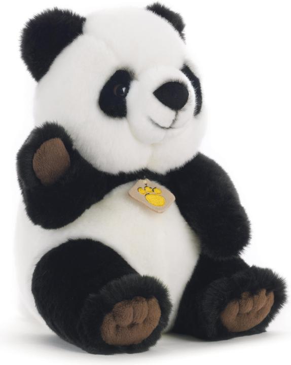 Actual product image Plush Puzzle Panda Seduto Arakhy - Altezza 25 cm. (25 cm)