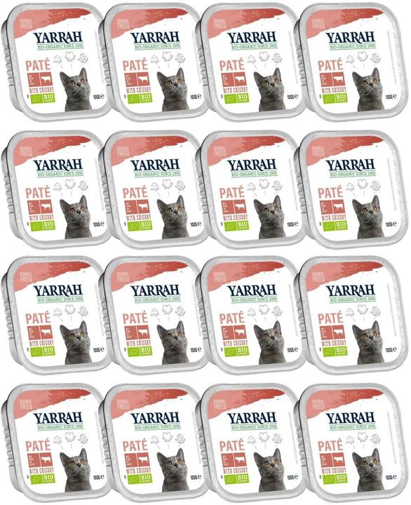 Immagine prodotto Yarrah Bio-Nassfutter Paté mit Rind und Huhn, 16 x 100 g (16 pz., 100 g)