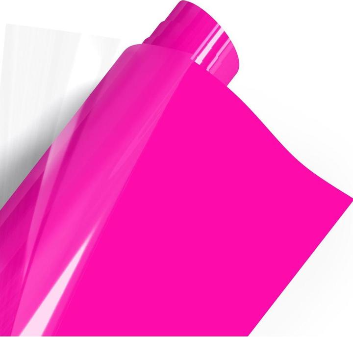 Actual product image Poli-tape Aufbügelfolie Poli-Flex turbo, 30.5 x 122 cm, Neon Pink