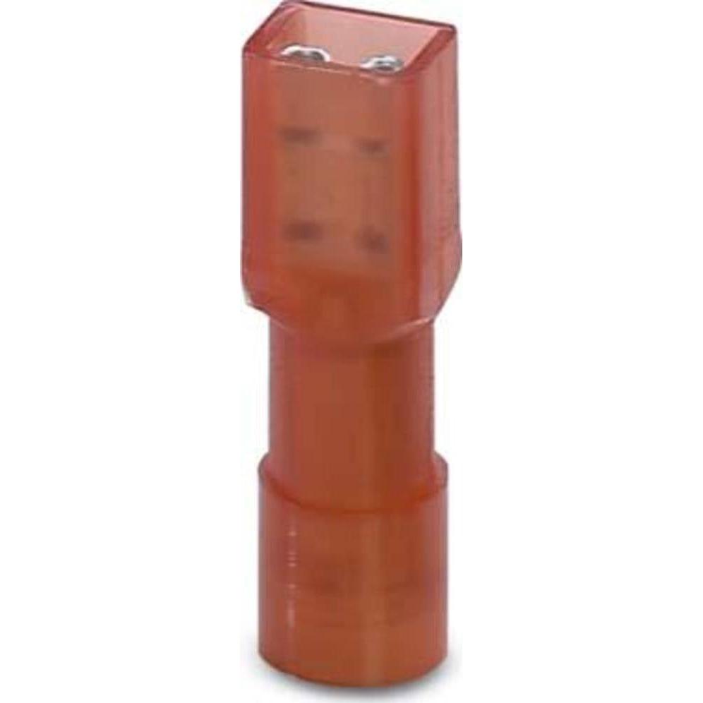 Phoenix Contact Flachsteckhülse Steckbreite: 4.8 mm Steckdicke: 0.5 mm 180 ° Vollisoliert Rot 3240536 50 St., Elektronik...