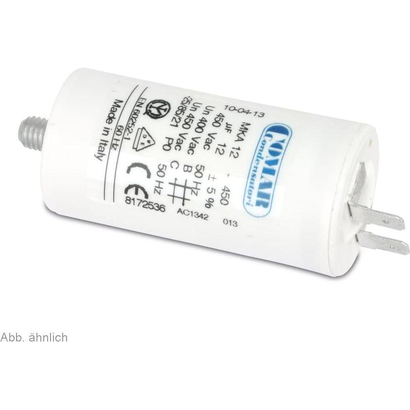 Comar Condensatori Motorbetriebskondensator COMAR MKA450, 50µF/450V, 6,3mm, 50x94mm, Kondensator