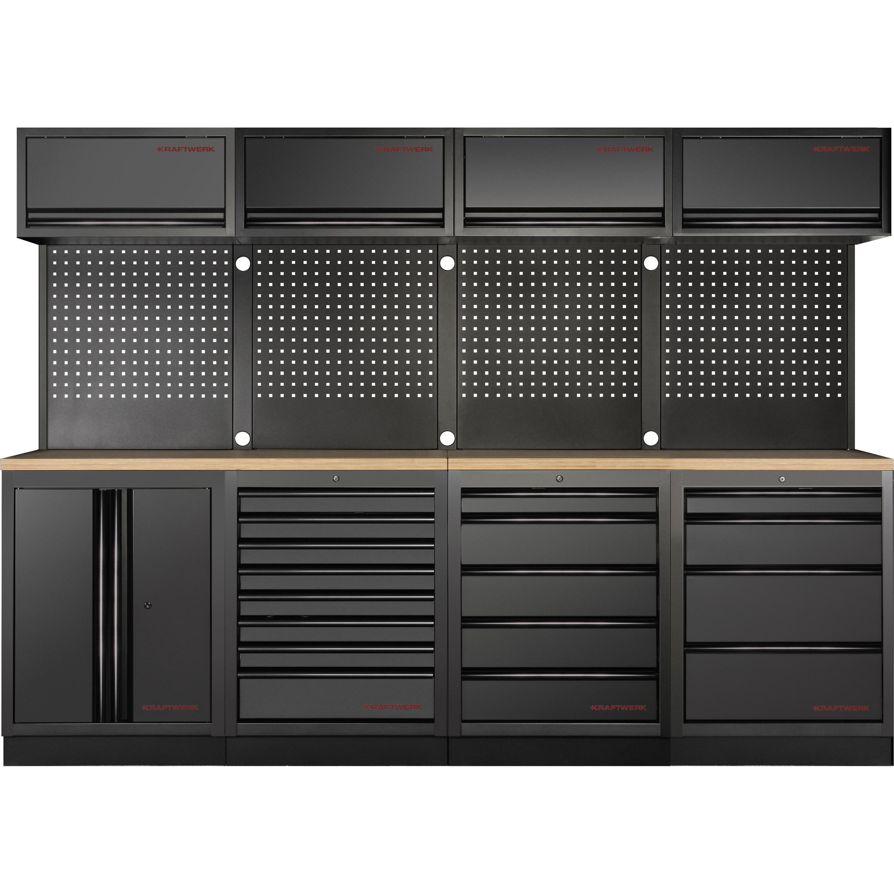 Kraftwerk, Werkstattschrank, MOBILIO BLK Kombi Lochwand Buche (272 cm, 200 cm)