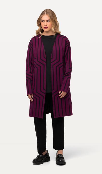 Produktbild Ulla Popken Strickjacke, Grafikmuster, V-Aussschnitt, Langarm (46, 48)