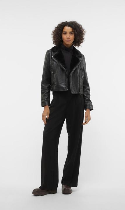 Image du produit Vero Moda VMHAILEY SHORT COATED JACKET Veste de motard aspect cuir (XL)
