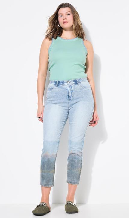 Actual product image Studio Untold Printed Hem Mom Jeans (42)