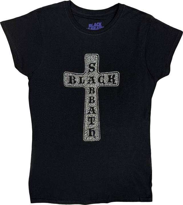 Actual product image Black Sabbath Cross (Black, Diamante) (Girlie) (L)