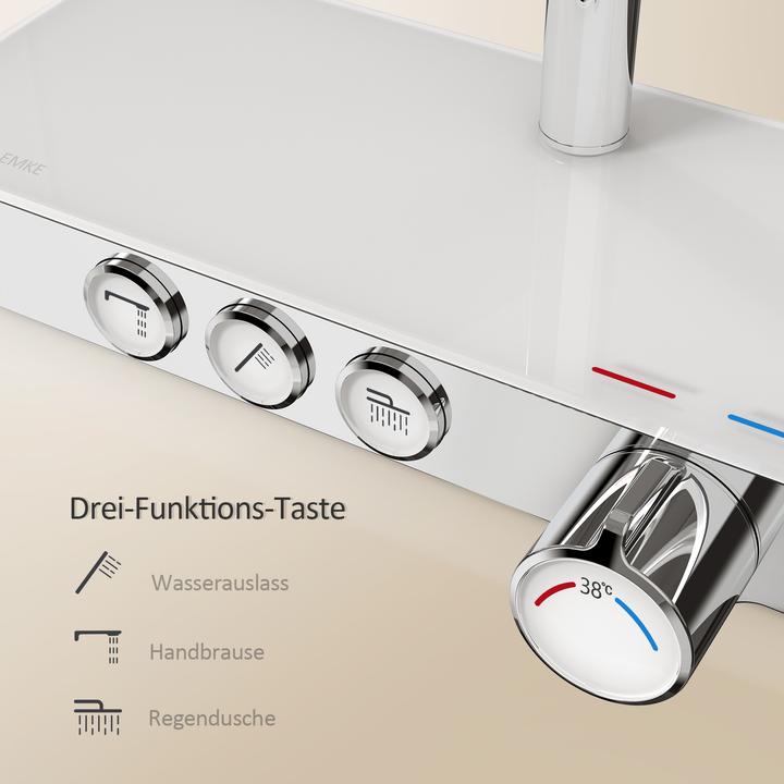 Actual product image Emke Duschsystem mit Thermostat