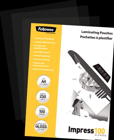 Immagine prodotto Fellowes Impressionare 100 (A4, 250 Pezzo/i, 100 µm)