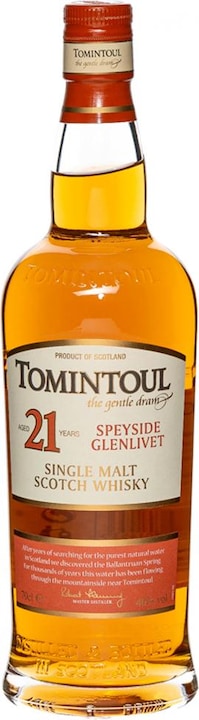 Immagine prodotto Tomintoul Whisky scozzese single malt invecchiato di 21 anni (Single Malt)