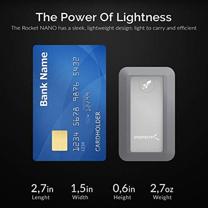 Immagine prodotto Sabrent Rocket Nano Rugged (1 TB)