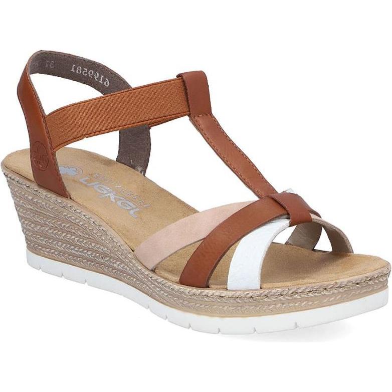 Rieker, Vrouwen, Sandalen, Sandalen, Bruin, (37)