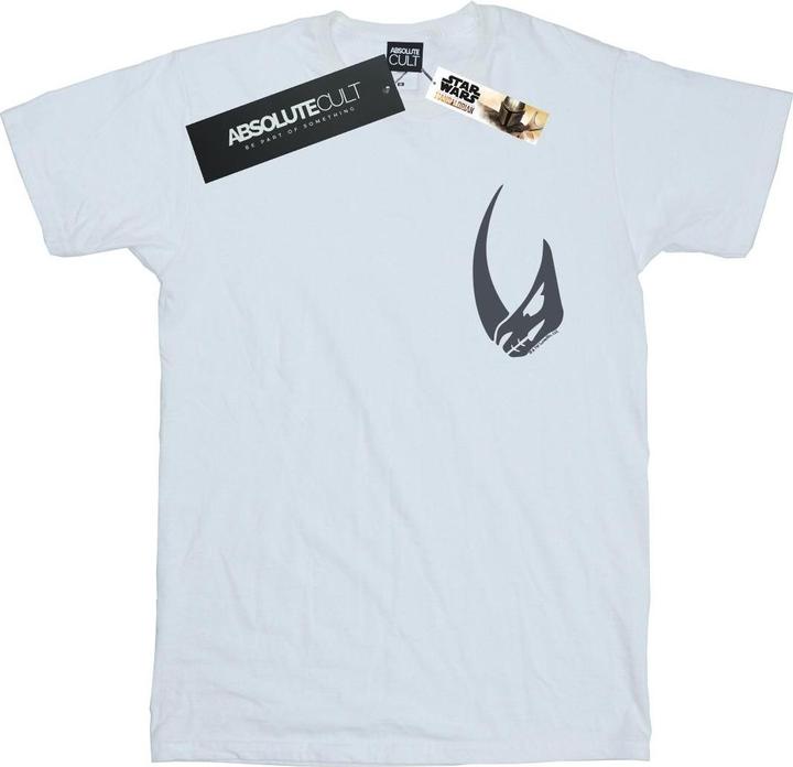 Actual product image Star Wars Boys The Mandalorian Rhino Emblem Pocket Print T-Shirt (128)