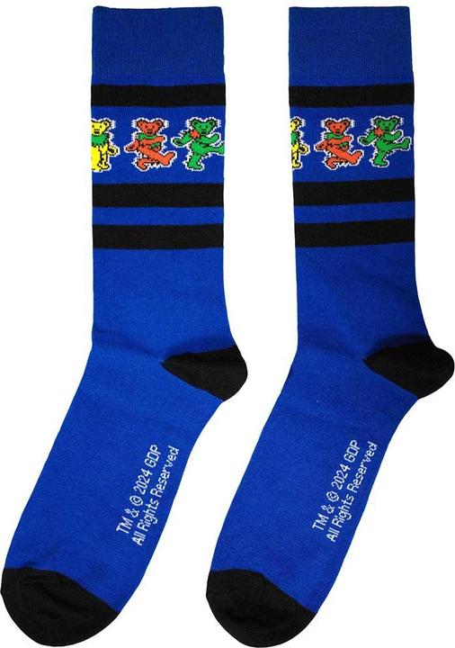 Actual product image Grateful Dead Unisex Adult Dancing Bear Strip Socks (39.5 - 45.5)