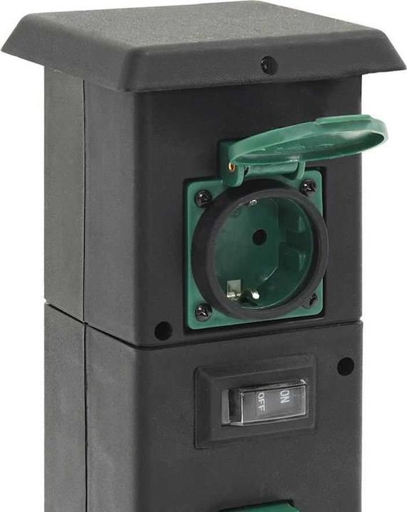 Produktbild vidaXL Aussensteckdose 4-fach