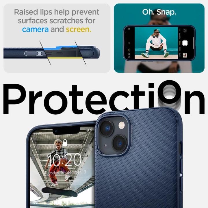 Image du produit Spigen Mag Armor iPhone 14 Plus étui - Bleu (Apple iPhone 14 Plus)