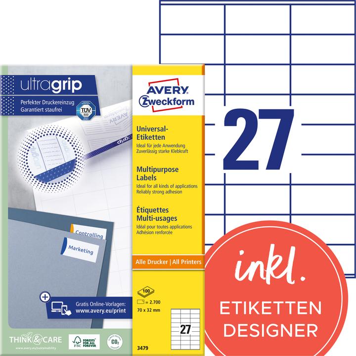 Productafbeelding Avery Universele etiketten