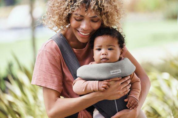 Immagine prodotto BabyBjörn Bavaglini Move e Mini, confezione da 2, jersey grigio chiaro