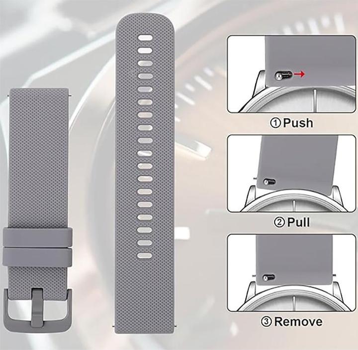 Actual product image Cbx Silicone watch strap 22mm (22 mm, Silicone)