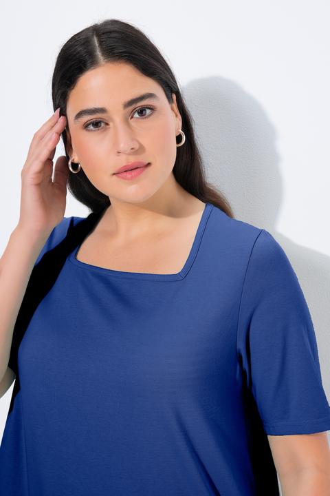 Actual product image Ulla Popken Essential Square Neck Stretch Tee (62)