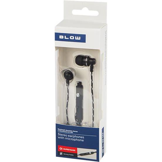 Blow B-100 (keine Geräuschunterdrückung, Kabelgebunden), Kopfhörer, Schwarz