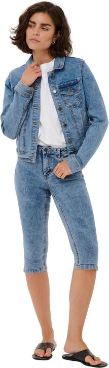 washed blue denim