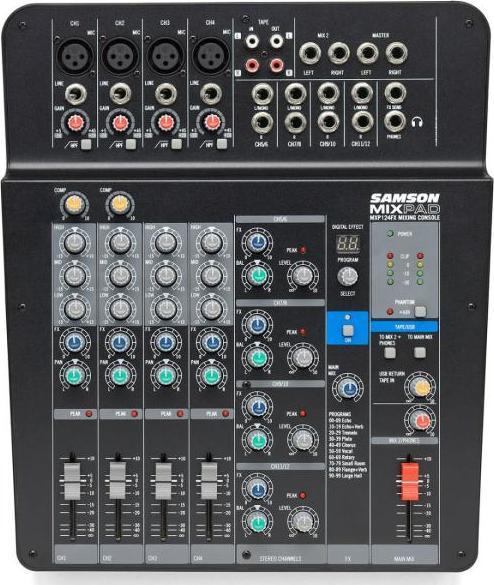 Produktbild Samson Mixpad MXP124FX USB Mischpult mit USB-Kabel (Studio- und Livemixer)