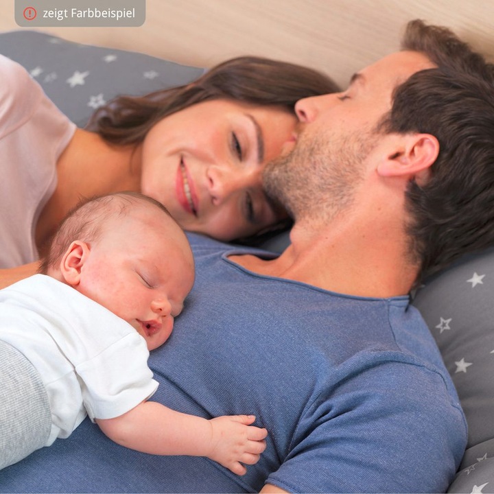 Actual product image Theraline Nursing pillow "The Original" with micro pearl filling incl. cover 190 cm (38 cm)