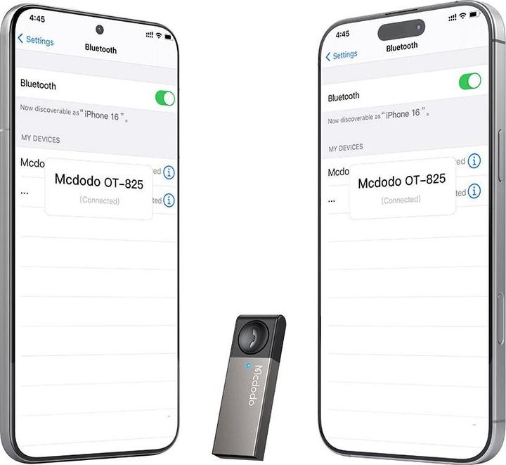 Produktbild Mcdodo - USB-A Wireless Autoadapter mit integrierter Multifunktionstaste