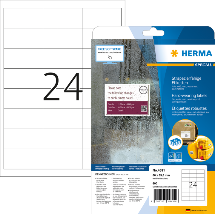 Immagine prodotto Herma Etichette resistenti alle intemperie A4